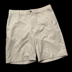 IZOD golf shorts sz 32 gray flat front